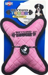 Ethical Beyond Tough Criss Cross Dog Toy, 7 1/2 Inch, colors may vary  Pet Squeak Toys 