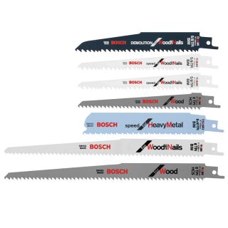 Bosch Carbon and Bi Metal Reciprocating Saw Blade Set