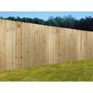 Wood Fencing 6x8 Prime Dog Ear Panel Fence with 5 1/2 Pickets