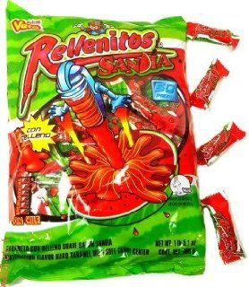 Vero Rellenitos Sandia Watermelon Flavor Mexican Candy  Hard Candy  Grocery & Gourmet Food
