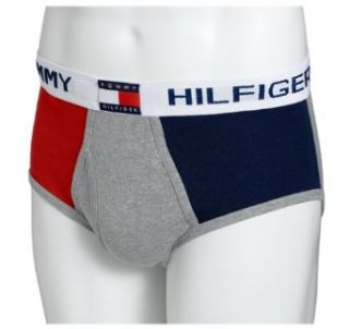 Tommy Hilfiger Men's Colorblock Action Brief, Grey Heather/Red/Core Navy, Small at  Mens Clothing store