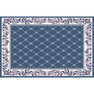 Home Dynamix 7 ft 8 in x 10 ft 7 in Country Blue London Area Rug