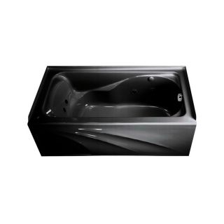 American Standard Black Acrylic Skirted Jetted Whirlpool Tub