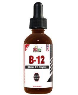 Vitamin B 12 Complex Sublingual Liquid Drops   Also Contains Riboflavin (B 2), Niacin (B 3), Pyridoxine (B 6), Pantothemic Acid (B 5)   Dietary Supplement  Fast Absorbing   60 Day Supply Health & Personal Care
