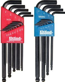 Eklind 13222 Combo Pack Ball Hex L Key Set, Contains 13213 and 13609   L Wrench Set  