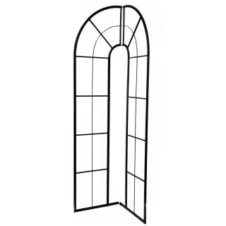 Garden Treasures 42.13 in W x 84.25 in H Powder Coated Arched Garden Trellis