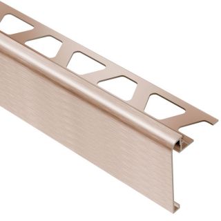 Schluter Systems 1/2 in Brushed Copper Aluminum Trim