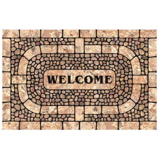 Mohawk Home 23 in x 35 in Garden Pebbles Welcome Door Mat