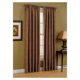Style Selections Raja 84 in L Paprika Rod Pocket Curtain Panel