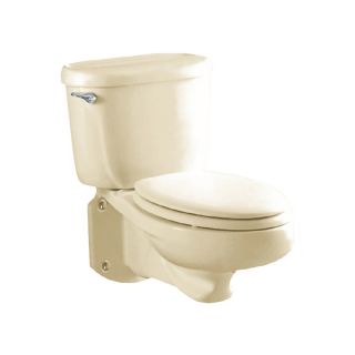 American Standard Glenwall Standard Height Linen Wall Hung Pressure Assist Elongated Toilet Bowl