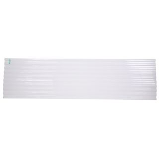 Tuftex 12 ft x 26 in .32 Gauge Translucent White Corrugated Polycarbonate Roof Panel