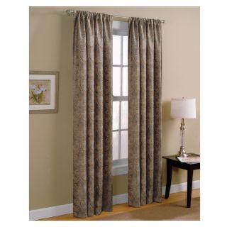 Style Selections Raja 84 in L Steel Rod Pocket Curtain Panel