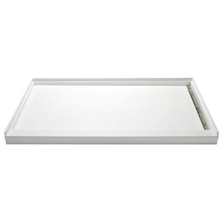 American Standard Ciencia 48 in x 34 in Soft White Acrylic Capped Solid Surface Shower Base (Drain Included)