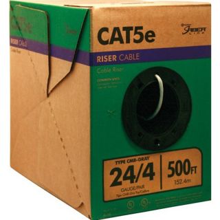 500 ft 24/4 CAT 5E Riser Gray Data Cable