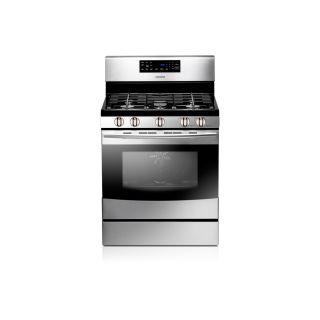 Samsung 30 in 5 Burner Freestanding 5.8 cu ft Self Cleaning Convection Gas Range (Stainless Steel)