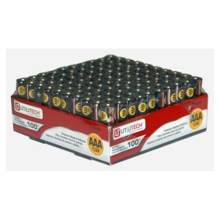 Utilitech 100 Pack AAA Alkaline Batteries