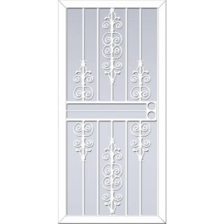 LARSON Garden View White Steel Security Door (Common 81 in x 32 in; Actual 80.03 in x 34.62 in)