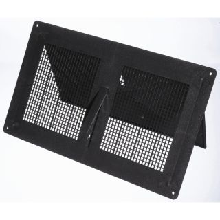 Air Vent Black Plastic Foundation Vent (Fits Opening 12 in x 7 in; Actual 7.25 in x 12.125 in x .75 in)