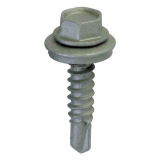 Teks 400 Count #12 x 1 in Zinc Plated Self Drilling Interior/Exterior Roofing Screws with Neoprene Washer
