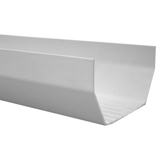 Genova 4 1/2 in White Vinyl Raingo 10 ft Vinyl Gutter