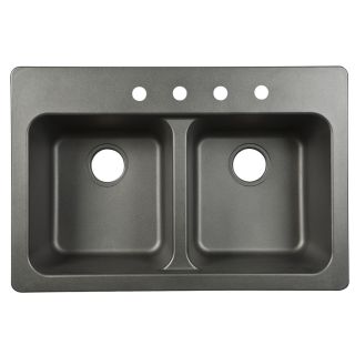 Franke USA Double Basin Drop In or Undermount Composite Kitchen Sink