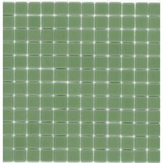 Elida Ceramica Recycled Kiwi Ice Cream Glass Mosaic Square Indoor/Outdoor Wall Tile (Common 12 in x 12 in; Actual 12.5 in x 12.5 in)