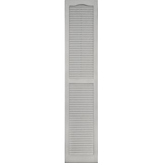 Vantage Paintable Louvered Vinyl Exterior Shutter (Common 71 in x 14 in; Actual 71.375 in x 14.06 in)