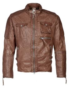 True Religion   Leather jacket   brown