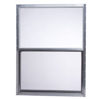 Project Source Aluminum Single Pane Replacement Single Hung Window (Fits Rough Opening 30.25 in x 40.25 in; Actual 30 in x 40 in)