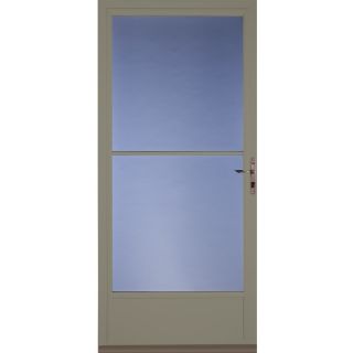 Pella Putty Mid View Tempered Glass Storm Door (Common 81 in x 32 in; Actual 80.78 in x 33 in)