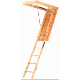 Louisville 10 ft Wood 250 lb Type I Attic Ladder