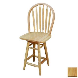 TMS Furniture Arrowback Natural 24 in Counter Stool
