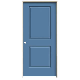 ReliaBilt 2 Panel Square Solid Core Smooth Molded Composite Right Hand Interior Single Prehung Door (Common 80 in x 36 in; Actual 81.68 in x 37.56 in)