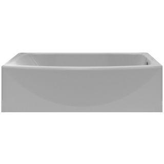 American Standard Saver 60 in L x 30 in W x 17 in H Arctic White Acrylic Oval in Rectangle Skirted Bathtub with Right Hand Drain