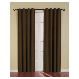 eclipse 63 in L Chocolate Curtain Curtain Panel