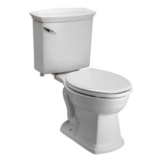 Barclay Washington White 1.6 GPF (6.06 LPF) 12 in Rough In Elongated 2 Piece Standard Height Toilet