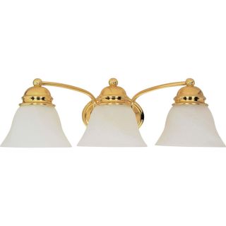 3 Light Ballerina Polished Brass Bathroom Vanity Light