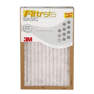 Filtrete 3 Pack Basic Pleated Pleated Air Filters (Common 16 in x 25 in x 1 in; Actual 15.7 in x 24.7 in x 1 in)