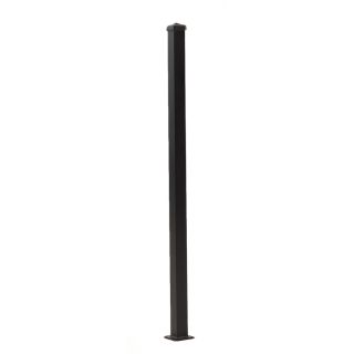 Gilpin Black Steel Flat Cap Fence Post (Common 37 in; Actual 37 in)
