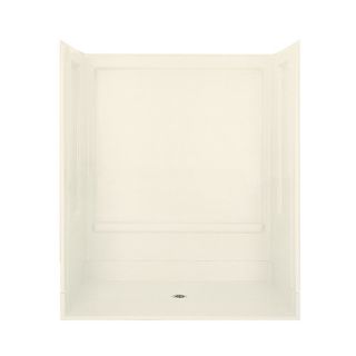 Sterling Advantage 72 in H x 63.25 in W x 39.375 in L Biscuit Polystyrene Wall 4 Piece Alcove Shower Kit