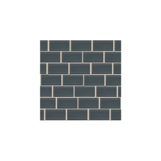 American Olean 10 Pack Legacy Glass Flint Glass Mosaic Subway Indoor/Outdoor Wall Tile (Common 12 in x 12 in; Actual 12.75 in x 13.5 in)