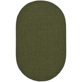 Safavieh Braid 36 in x 60 in Oval Green Transitional Accent Rug