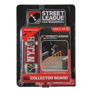 Street League Skateboarding Fingerboard   Nyjah Huston   White Letters Over Red Background with White Tail Toys & Games