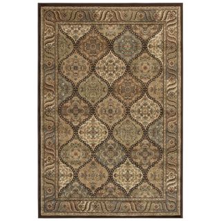 Shaw Living Aragon 7 ft 10 in x 10 ft 10 in Rectangular Multicolor Border Area Rug