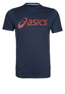 ASICS   LOGO   Print T shirt   blue