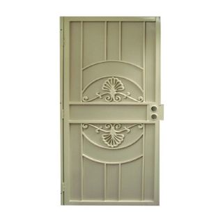 Gatehouse Alexandria Almond Steel Security Door (Common 81 in x 36 in; Actual 81 in x 39 in)