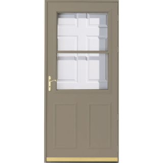 Pella Putty Olympia High View Safety Storm Door (Common 81 in x 36 in; Actual 80.68 in x 37 in)