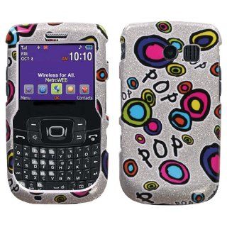 Hard Plastic Snap on Cover Fits Samsung R360 Freeform II Pop Candy Sparkle MetroPCS (does not fit Samsung R350 R351 Freeform) Cell Phones & Accessories