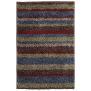 Shaw Living Shaggedy Shag 8 ft x 10 ft Rectangular Multicolor Solid Area Rug