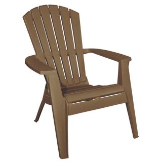 Adams Mfg Corp Amesbury Brown Resin Stackable Adirondack Chair
